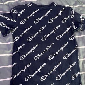 blue champion shirt boys size large